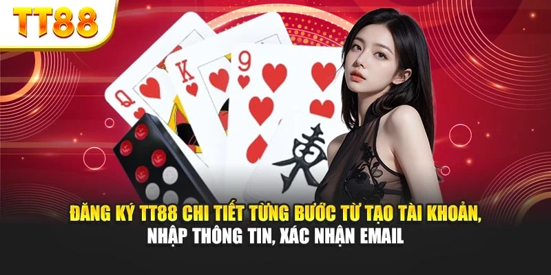 Đăng ký TT88 chi tiết từng bước từ tạo tài khoản, nhập thông tin, xác nhận email
