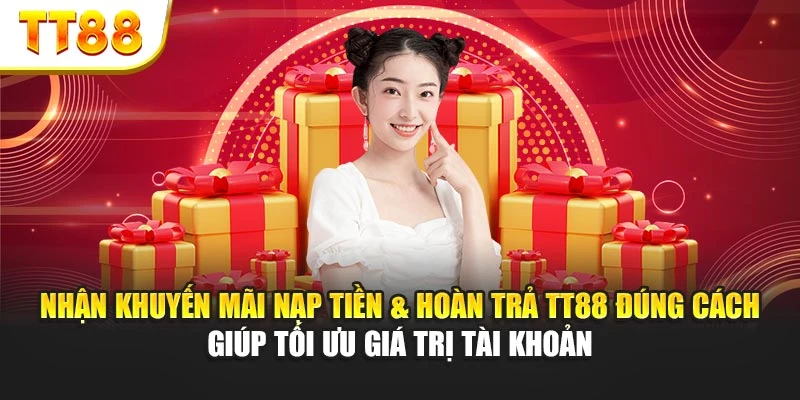 Nhận khuyến mãi nạp tiền & hoàn trả TT88 đúng cách giúp tối ưu giá trị tài khoản