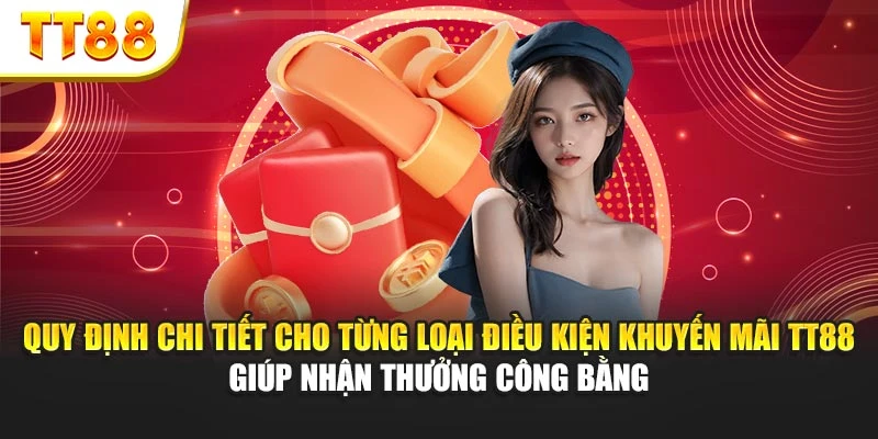 Quy định chi tiết cho từng loại điều kiện khuyến mãi TT88 giúp nhận thưởng công bằng